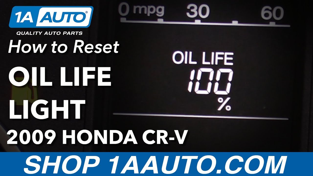 How to Reset Oil Light 200711 Honda CRV 1A Auto