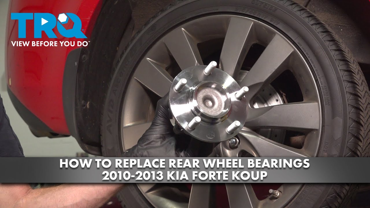 How to Replace Rear Wheel Bearings 20102013 Kia Forte Koup 1A Auto