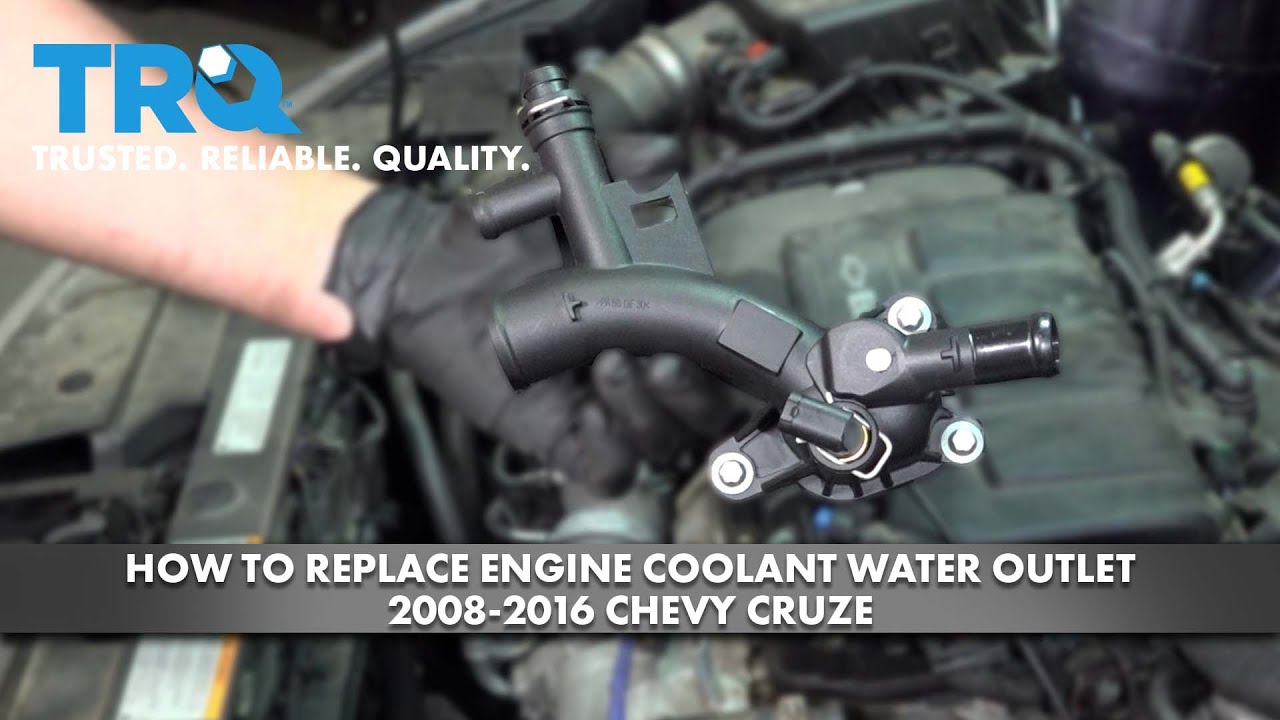 How to Replace Engine Coolant Water Outlet 2008-2016 Chevrolet Cruze ...