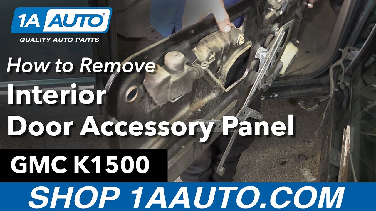 How to Remove Interior Door Accessory Panel 198898 GMC K1500 1A Auto