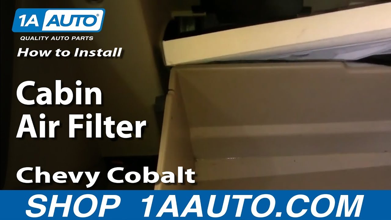 How to Replace Cabin Air Filter 200510 Chevy Cobalt 1A Auto