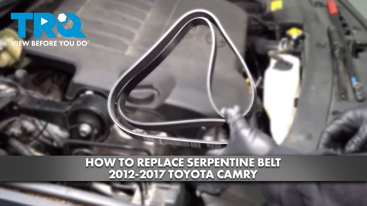 How to Replace Serpentine Belt 20122017 Toyota Camry 1A Auto