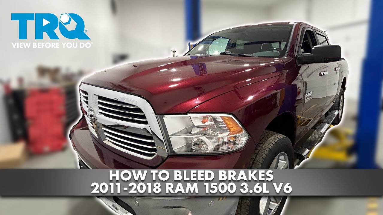 How to Bleed Brakes 20112018 Ram 1500 36L V6 1A Auto