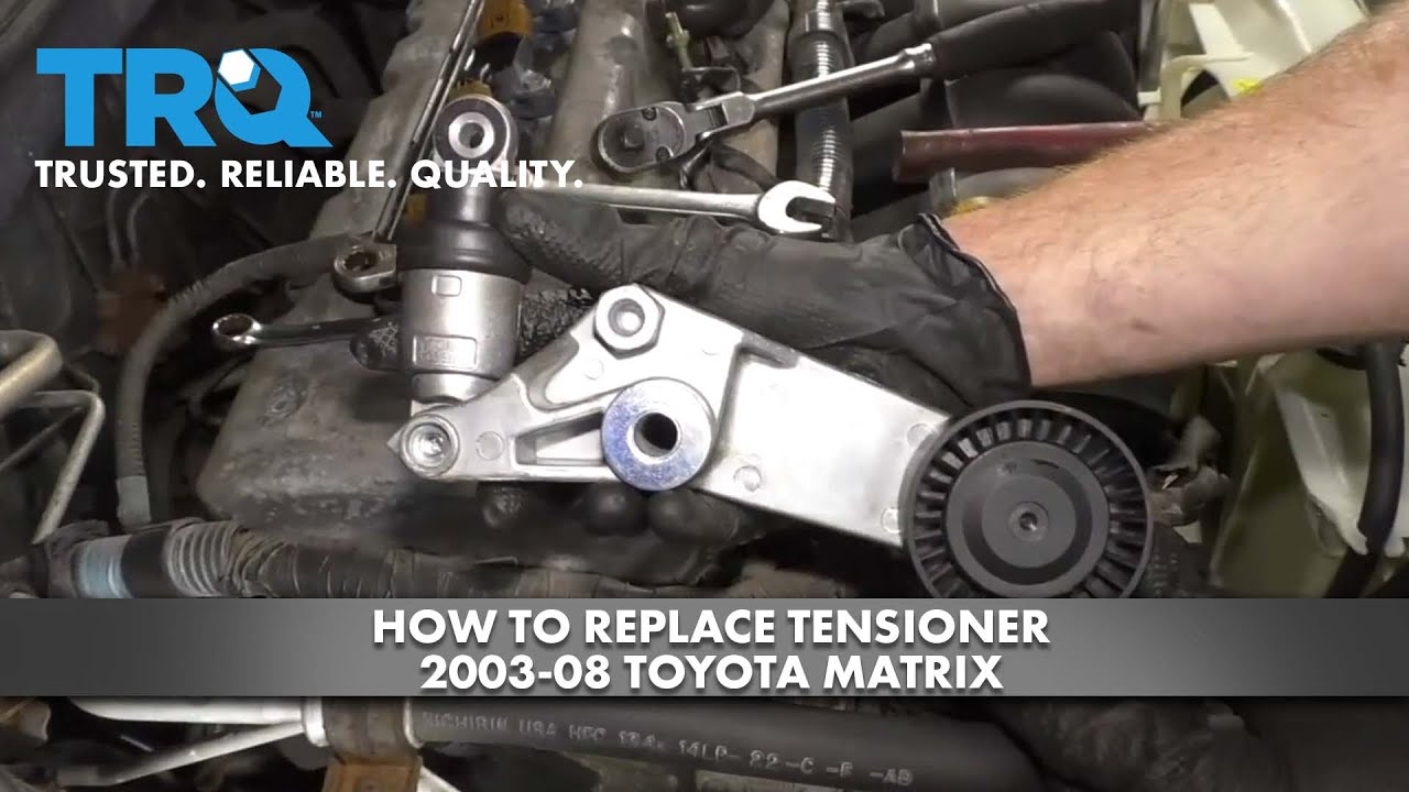 How to Replace Tensioner 200308 Toyota Matrix 1A Auto