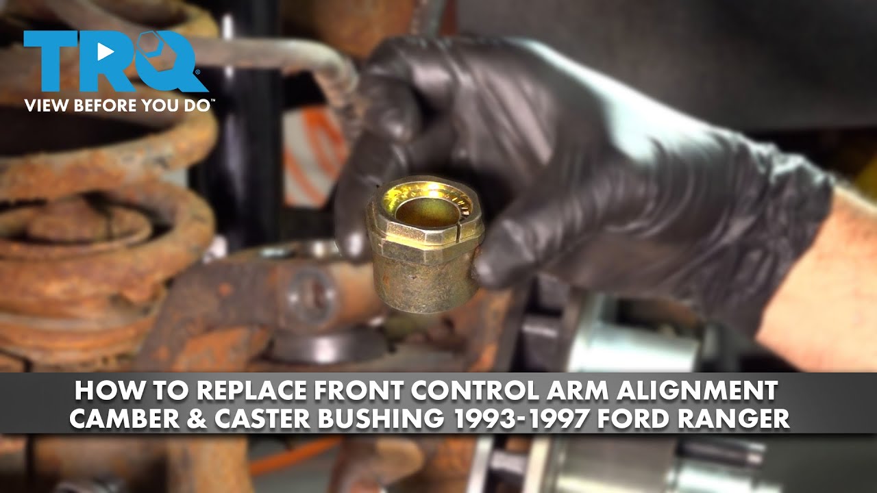 How to Replace Front Control Arm Alignment Camber Caster Bushing 1993