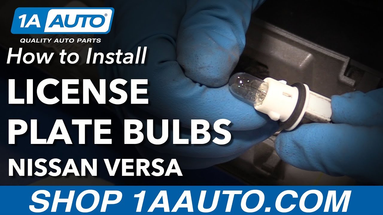 How To Replace License Plate Bulbs 201219 Nissan Versa 1A Auto