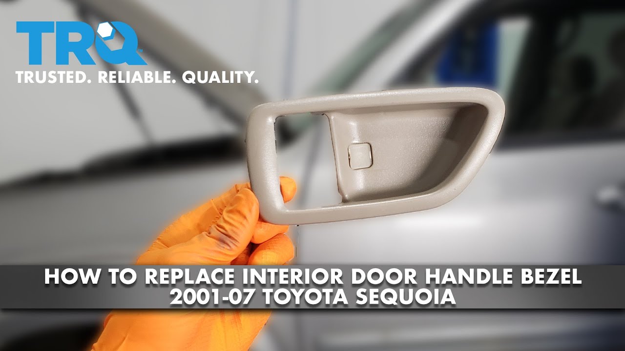 How to Replace Inner Door Handle Bezel 200107 Toyota Sequoia 1A Auto