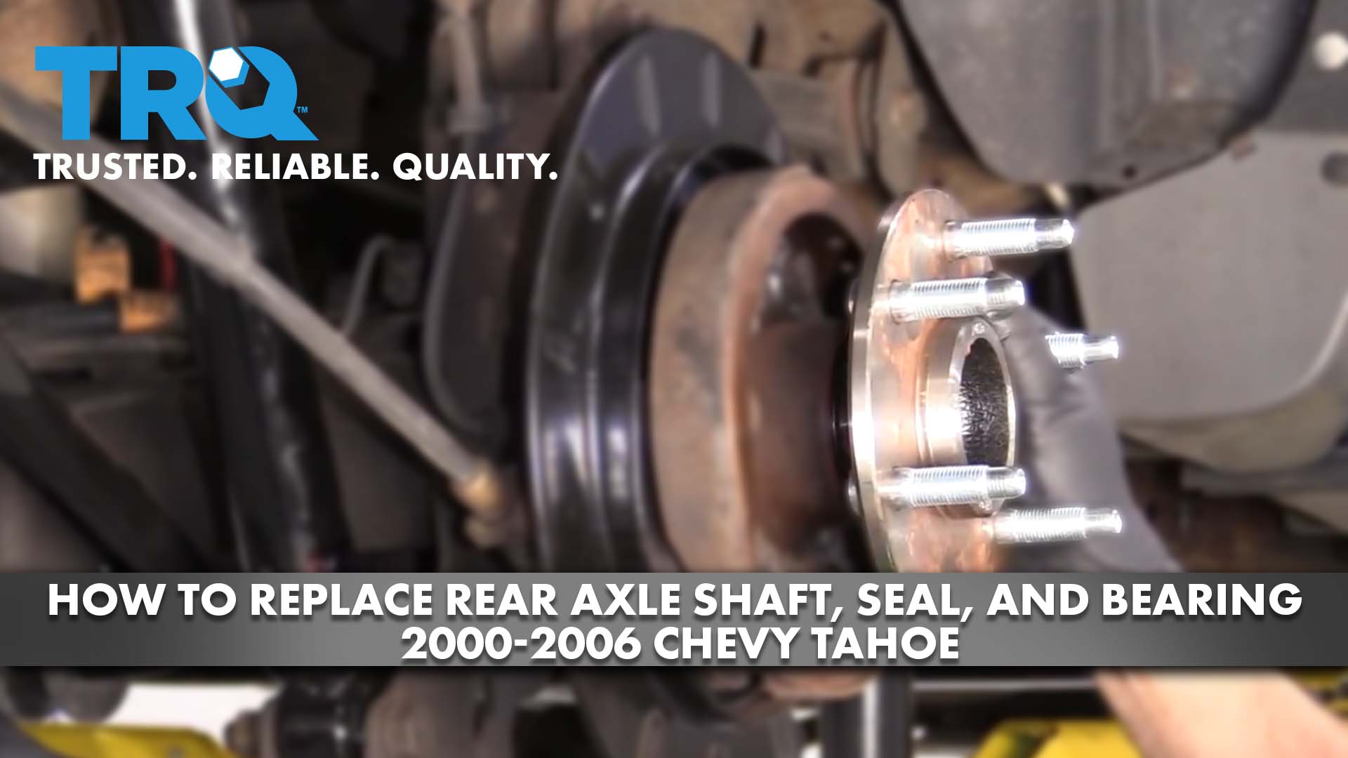 How to Replace Rear Axle Shaft Seal and Bearing 200006 Chevy Tahoe