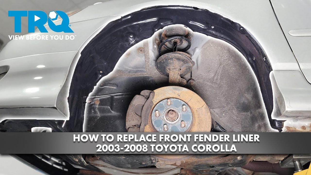 How to Replace Front Fender Liner 20032008 Toyota Corolla 1A Auto