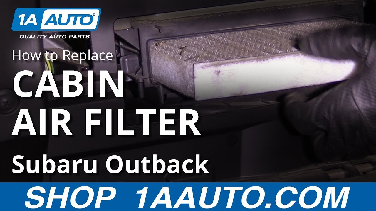 How to Replace Cabin Air Filter 201014 Subaru Outback 1A Auto