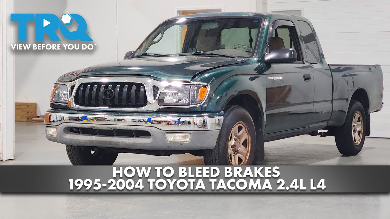 How to Bleed Brakes 19952004 Toyota 1A Auto